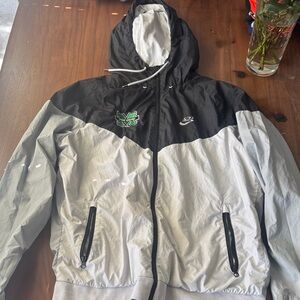Nike Black and Light Gray Windbreaker